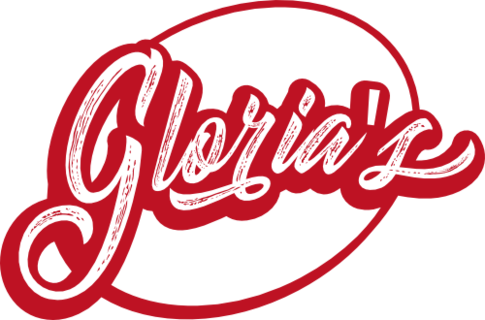 Gloria's Logo Red PNG - 500px